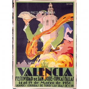 Festividad de San José. Típicas fallas. 1931