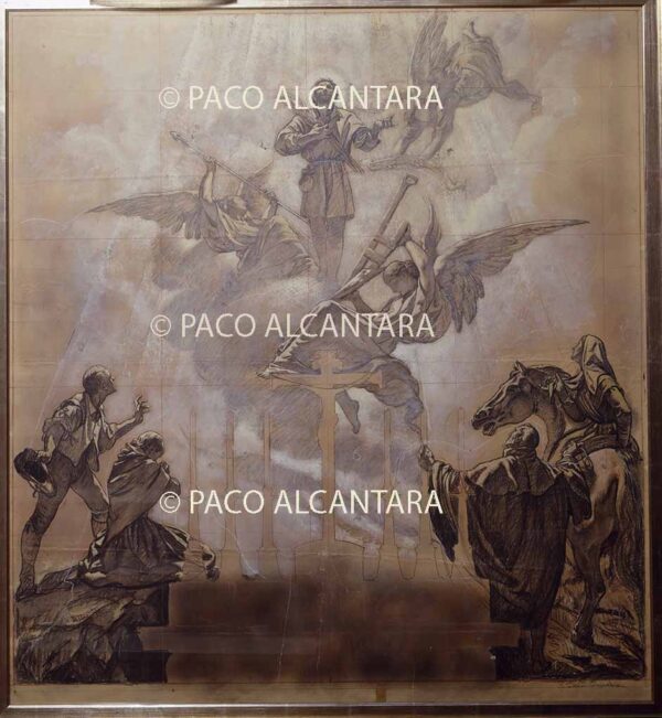 Boceto para el altar de San Isidro Labrador.1949