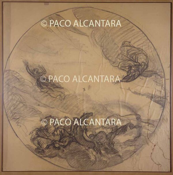 Boceto para el techo de la entrada de cine Gran Vía de Madrid.1930