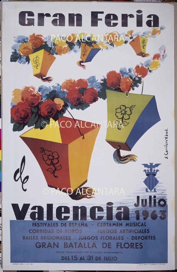 Gran feria de Valencia. Julio 1963.