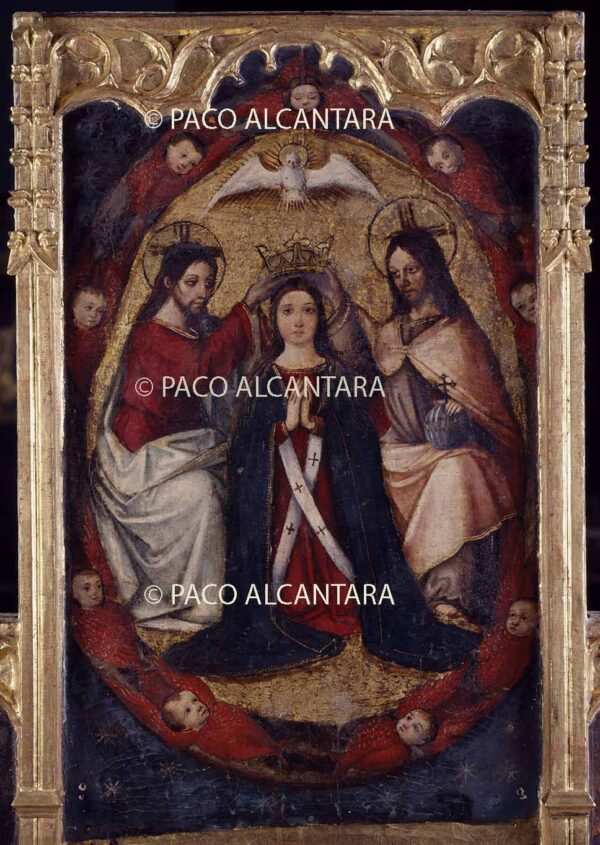 Coronación de la Virgen por la Trinidad. Retablo de San Miguel.