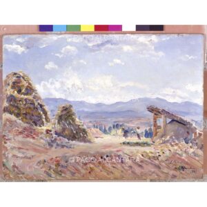 3587-Pintura-Paisaje de Alfambra. 1927