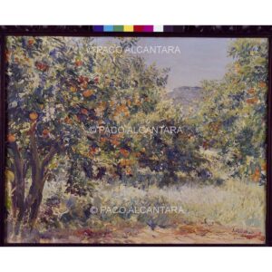 3592-Pintura-Paisaje de Corbera con naranjos. 1927