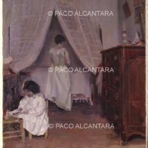 3634-Pintura-Inocencia y Julieta en la alcoba. 1912