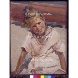 3647-Pintura-Niña en la playa. 1919