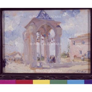 3657-Pintura-La Creu Coberta. 1912