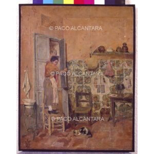 3666-Pintura-En la cocina. 1882