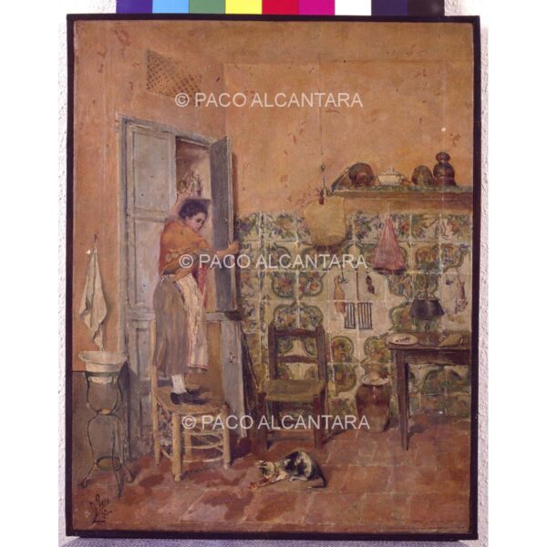 3666-Pintura-En la cocina. 1882