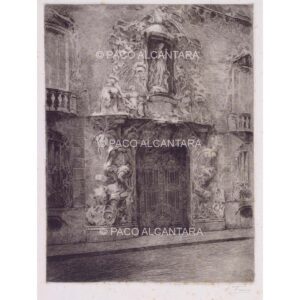 3976-Grabado-Puerta del palacio del Marqués de dos aguas