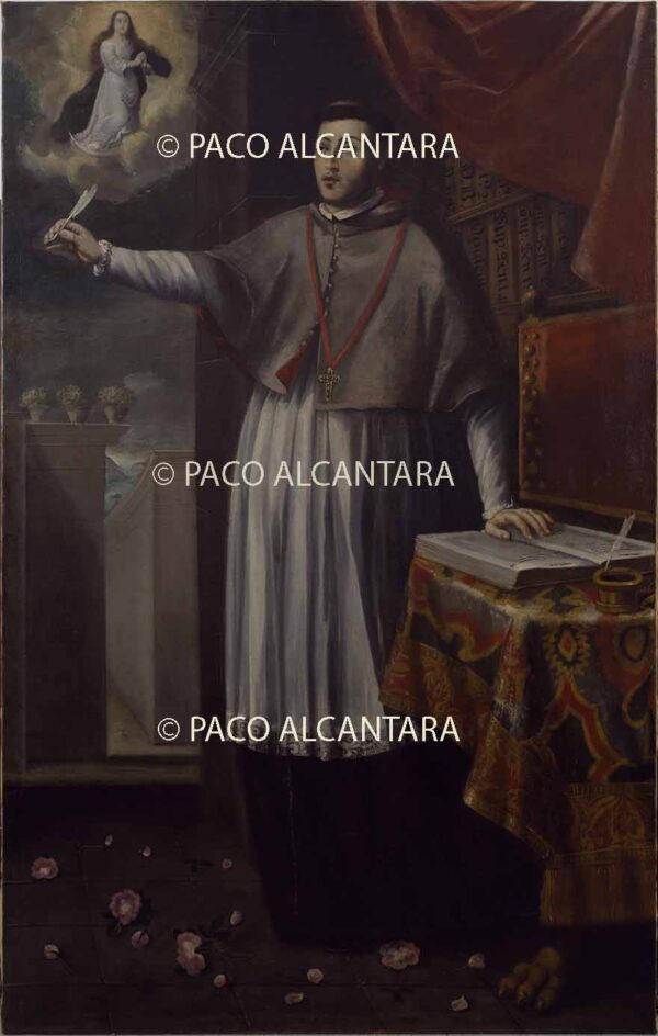 San Pedro Pascual revestido de canónigo.