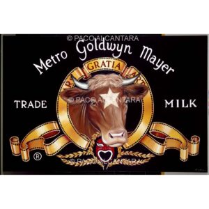 4074-Pintura-Metro Goldwyn Mayer. Trade milk