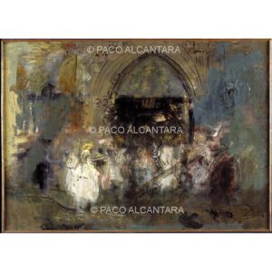 4113-Pintura-La puerta de la iglesia