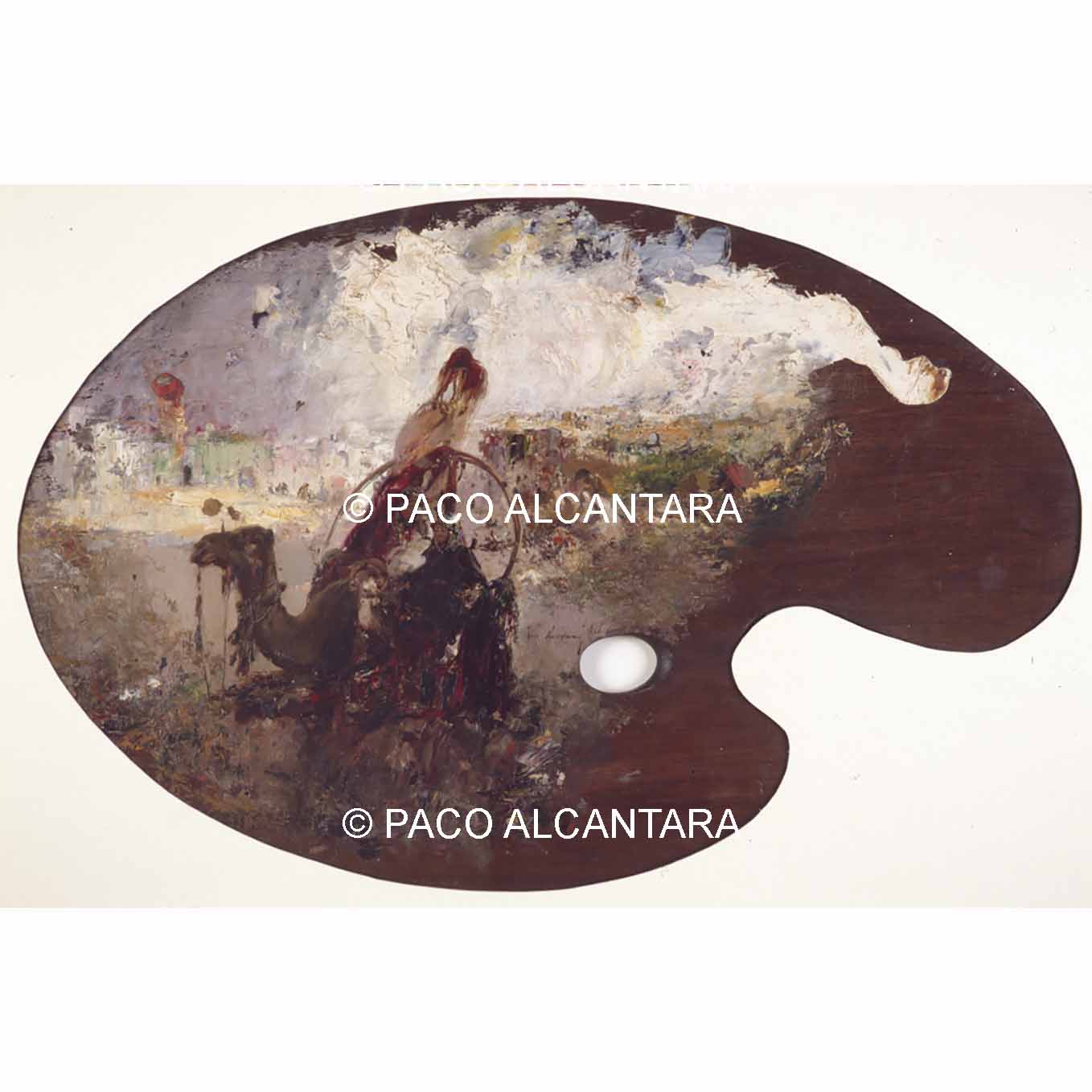 4379-Pintura-Escena africana 4379-Pintura-Escena africana