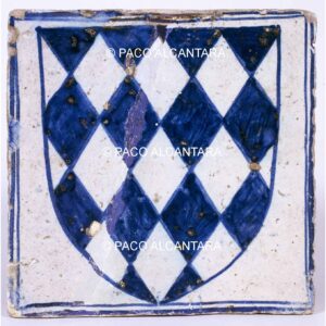 4408-Cerámica-Azulejo con escudo