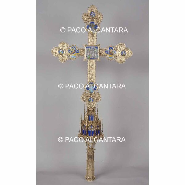 4572-Orfebrería-Cruz procesional