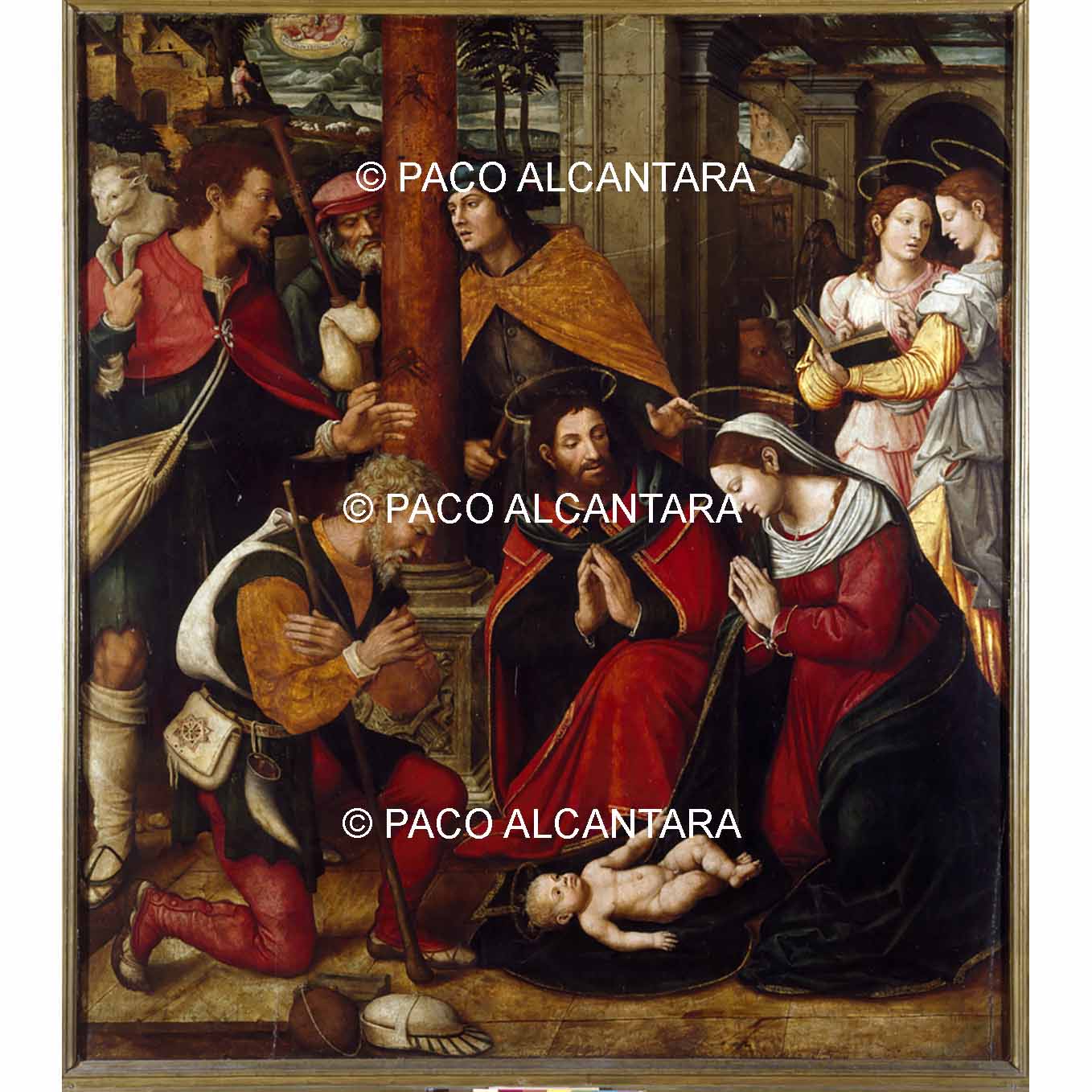 4635-Pintura-Adoración de los pastores. Retablo Mayor 4635-Pintura-Adoración de los pastores. Retablo Mayor