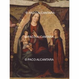 4639-Pintura-Virgen con el niño. Retablo