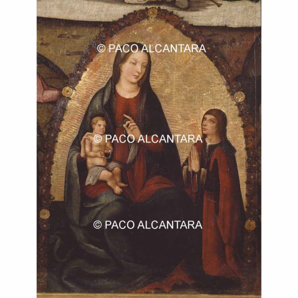 4639-Pintura-Virgen con el niño. Retablo