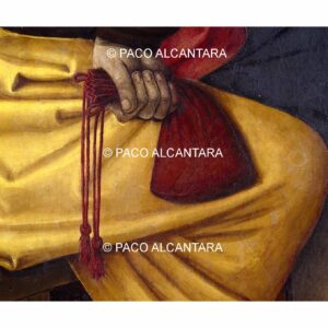 4756-Pintura-Bolsa de treinta monedas. Detalle retablo de nuestra Señora de los Ángeles y de la Eucaristía