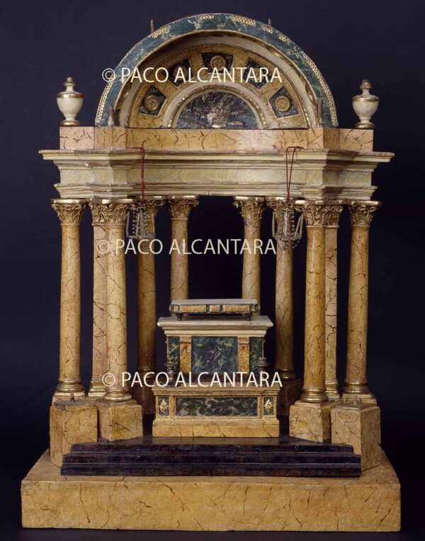 Modelo del altar mayor de la colegiata de Xátiva.