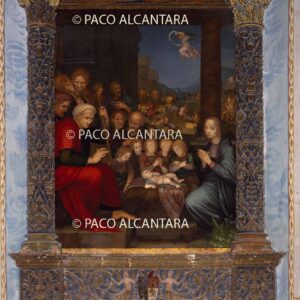 Retablo de la adoración de los pastores.