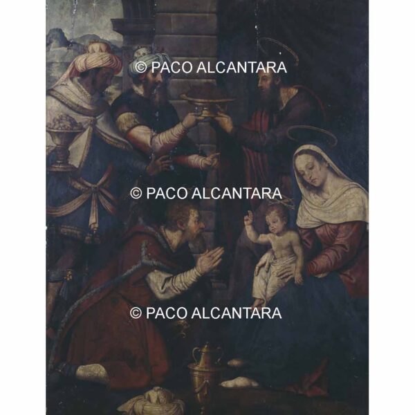 4992-Pintura-Adoración de los Magos. Retablo Mayor de Fuente la Higuera