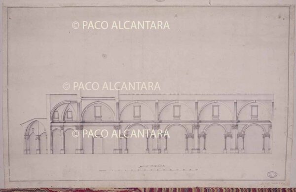 Proyecto de renovación académica de la catedral. Sección longitudinal (1773).