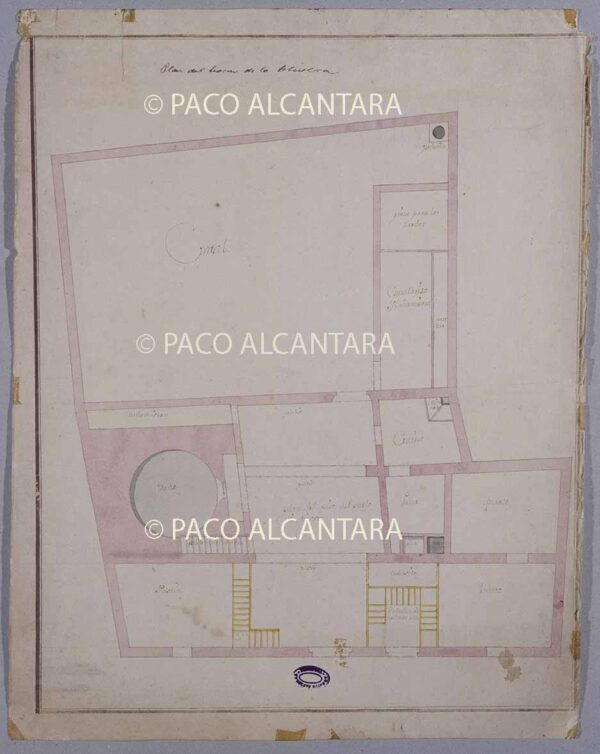 Plan del horno de la Olivera (1750).