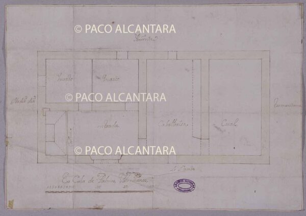 Planta de una casa de campo (1765).