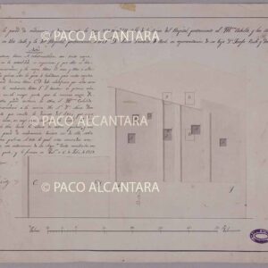 Perfil de la pared medianera y división entre la casa nº 9 manzana 271... (1829).España