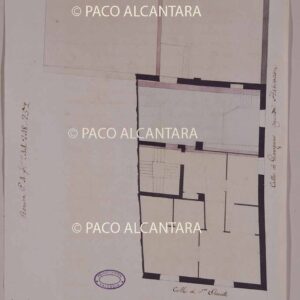 Planta de la segunda habitación de una casa de la calle de San Vicente (1805).