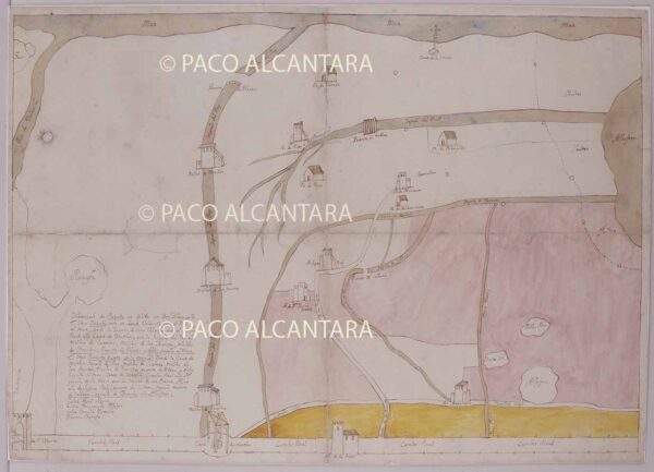 Plano del diezmario de Ruzafa (1750).