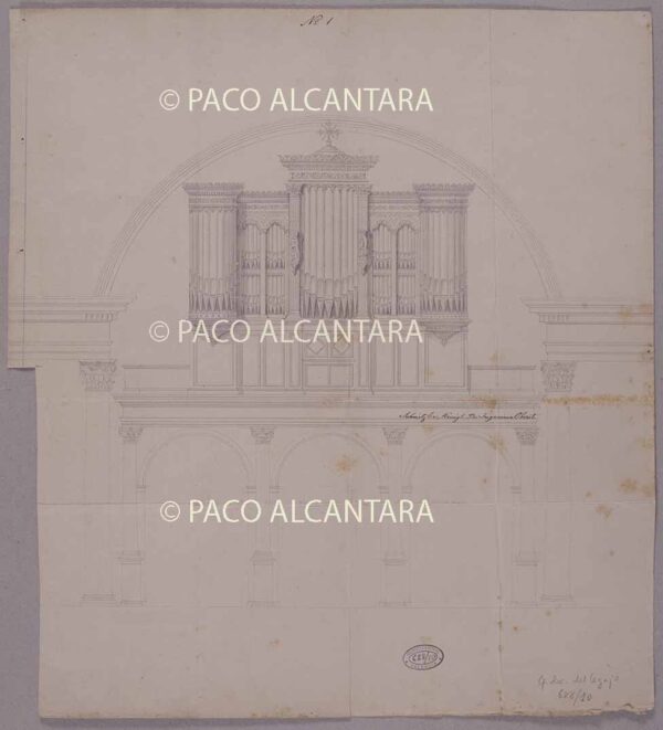 Proyecto de nuevo órgano (1860).