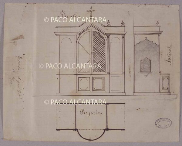 Proyecto de confesionario (1890).