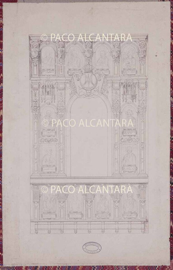 Proyecto de retablo para el altar mayor (1860).