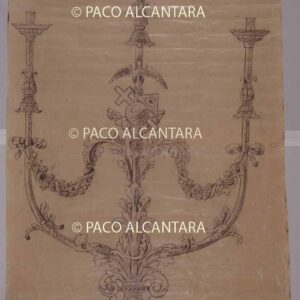 Diseño de candelabro (1900).